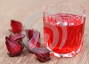 Roselle with drink