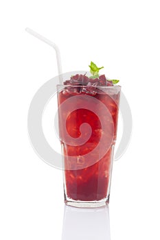 Roselle mocktail drink