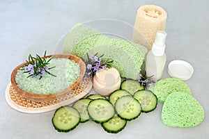 Rosemary & Cucumber Natural Vegan Skincare Beauty Treatment