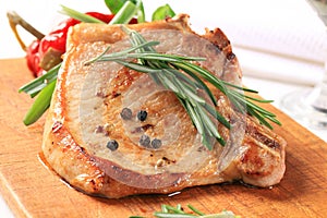 Rosemary pork chop