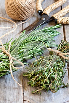 Rosemary and thyme