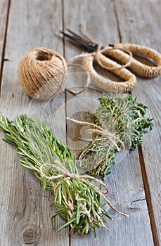Rosemary and thyme