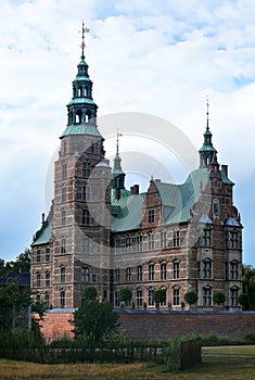 Rosenborg castle of 17 century in Copenhagen