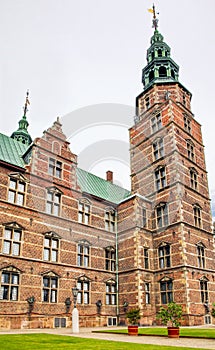 Rosenborg castle in Copenhagen, Denmark