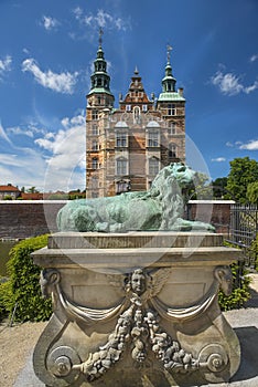 Rosenborg Castle and park in central Copenhagen, Denmark