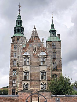 Rosenborg Castle or Rosenborg Slot renaissance castle.  Copenhagen, Denmark