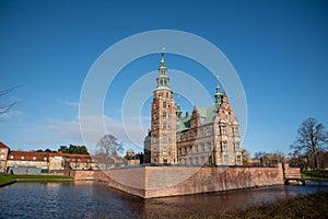 Rosenborg Castle from the Royal graden in Copenhagen