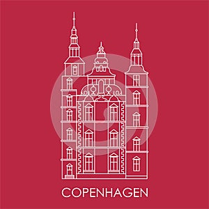 Rosenborg Castle. The symbol of Copenhagen, Denmark
