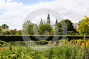 Rosenborg Palace in Copenhagen, Denmark. Castle of the Danish monarchs.