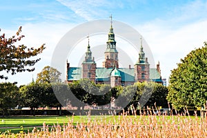 Rosenborg Palace in Copenhagen, Denmark. Castle of the Danish monarchs.