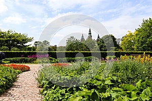 Rosenborg Palace in Copenhagen, Denmark. Castle of the Danish monarchs.