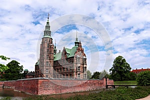 Rosenborg Palace in Copenhagen, Denmark. Castle of the Danish monarchs.