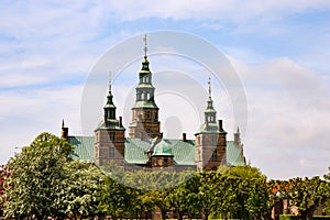Rosenborg Palace in Copenhagen, Denmark. Castle of the Danish monarchs.