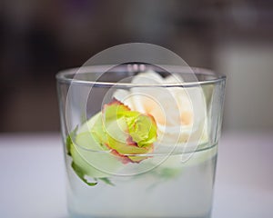 Roses inside the glass photo