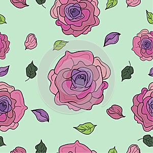 Roses pattern