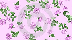 Roses Seamless Pattern for Wedding Decoration.