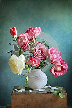 Roses in vase