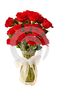 Roses in Vase photo