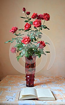 Roses in a vase