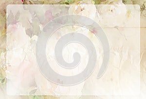 Roses vintage shabby chic background