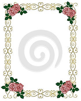 Roses Wedding or Party Invitation