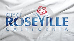 Roseville of California of United States flag background photo