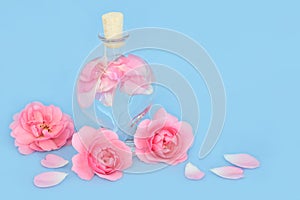 Rosewater for Skincare in Heart Shaped Bottle photo
