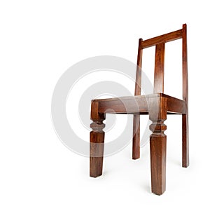 Rosewood chair , isolated on white. photo