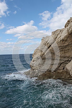 Rosh Hanikra Cliff and Sea