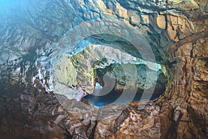 Rosh Hanikra grottoes. Isdrael