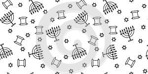 Rosh Hashanah seamless pattern. Jewish New Year background. Israel holiday concept