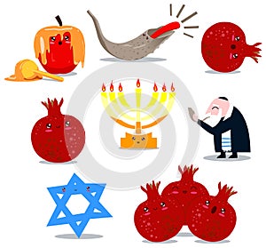 Rosh Hashanah Symbols Pack