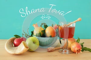 Rosh hashanah & x28;jewish New Year holiday& x29; concept