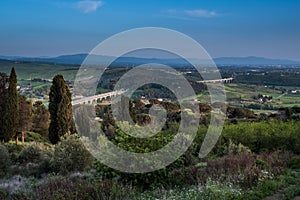 Rosignano Marittimo, Tuscany, Livorno - highway from panoramic v photo