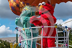 Rosita and Elmo in Sesame Street Party Parade at Seaworld 3