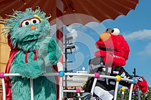 Rosita and Elmo in Sesame Street Party Parade at Seaworld 4.