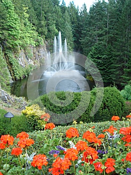 Ross Fountain Buchart Gardens Victoria BC