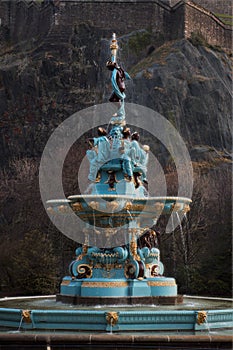 Ross fountain landmark in Pinces Street Gardens