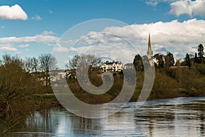 Ross on Wye, river in foreground photo