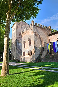 Rossi Fortress of San Secondo Parmense. Emilia-Romagna. Italy.