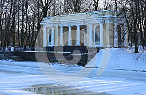 Rossi Pavilion on the banks of the Moika River photo