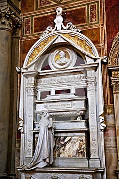 Rossini Tomb Basilica Santa Croce Florence Italy