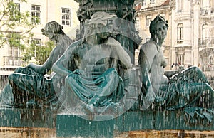 Rossio Fountain Detail