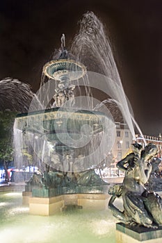 Rossio Square Fountain