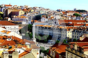 Rossio Square, Lisbon, Portugal