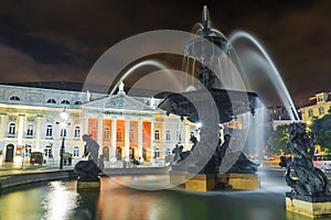 Rossio Square in Lisbon, Portugal