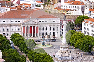 Rossio Square in Lisbon, Portugal