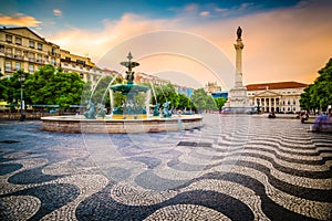 Rossio Square of Lisbon photo