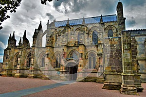 Rosslyn Chapel on a Cloudy Day
