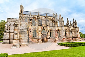 Rosslyn Chapel in Edinburgh, Scotland, UK